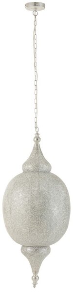 Biele kovové závesné svetlo / luster Oriental drop- Ø 41*164 cm - J-Line by Jolipa
