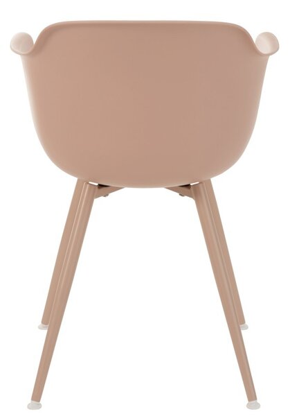 Ružová plastová stolička Swing - 54 * 57 * 80 cm - J-Line by Jolipa