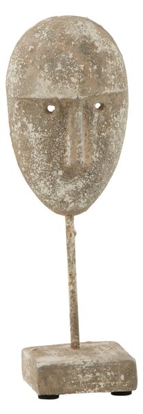 Dekoratívne socha masky tváre Muha - 9,5 * 7,5 * 27,5 cm - J-Line by Jolipa