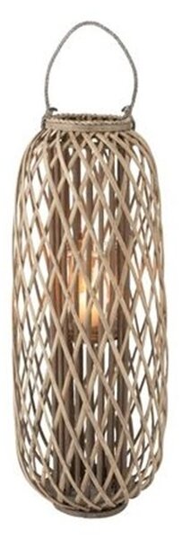 Sivohnedá drevená lampáš Romaine L - Ø 38,5 * 96,5 cm - J-Line by Jolipa