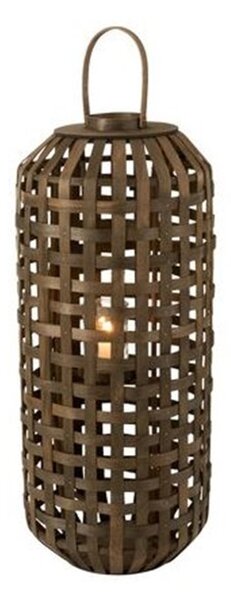 Tmavo hnedá drevená lampáš Toinette - Ø 41,5 * 95 cm - J-Line by Jolipa