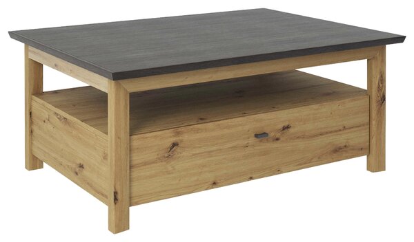 KONFERENČNÝ STOLÍK, tmavosivá, dub artisan, kompozitné drevo, 110/80/45 cm Hom`in - Stolíky do obývačky