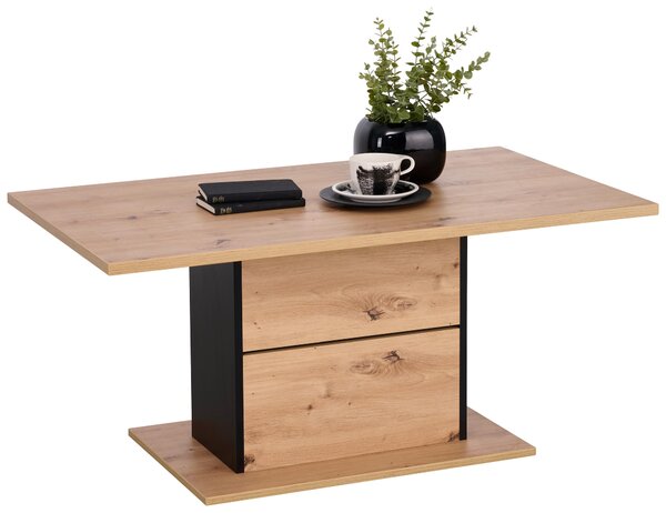 KONFERENČNÝ STOLÍK, čierna, dub artisan, kompozitné drevo, 110/65/50 cm Hom`in - Stolíky do obývačky