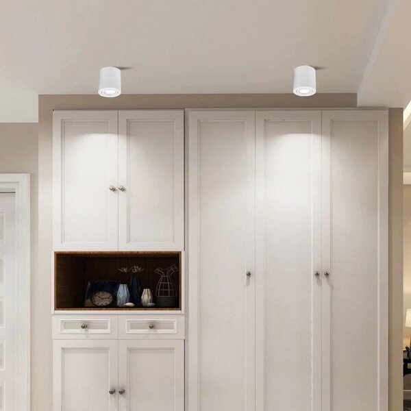 Toolight Toolight, bodová stropná-nástenná lampa 1xGU10 322117A, biela, OSW-08801