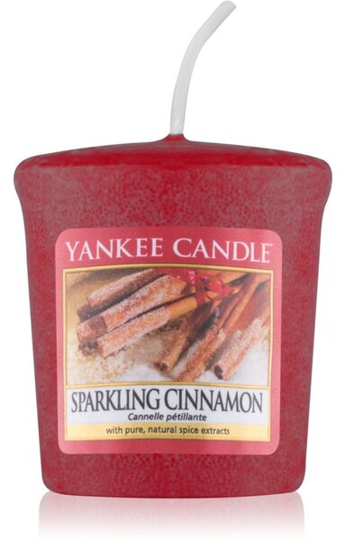 Yankee Candle Sparkling Cinnamon votívna sviečka 49 g