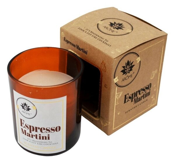 Arome Vonná sviečka v skle Espresso Martini, 125 g