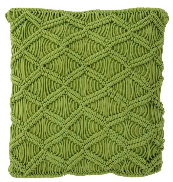 Pistáciovo zelený vankúš s výplňou Macrae - Ø 45 * 10 cm - J-Line by Jolipa