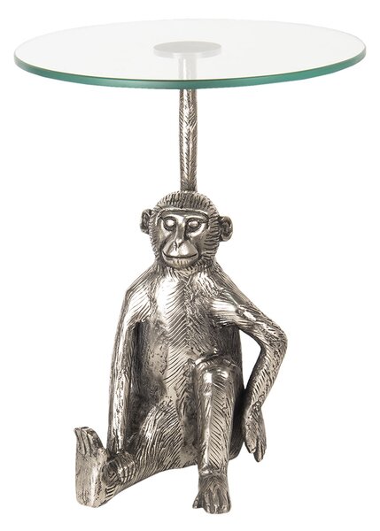 Odkladací stolík v dizajne šimpanza Les Animaux - 30*23*48 cm - Clayre & Eef