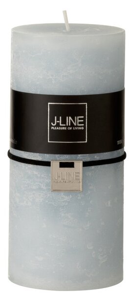 Modrá nevonná sviečka valec L Blue - Ø 7*15 cm/72h - J-Line by Jolipa