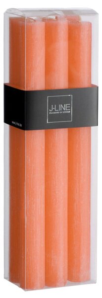 Box 6ks sviečok v lososovej farbe Salmon - Ø 2 *23cm / 13h - J-Line by Jolipa