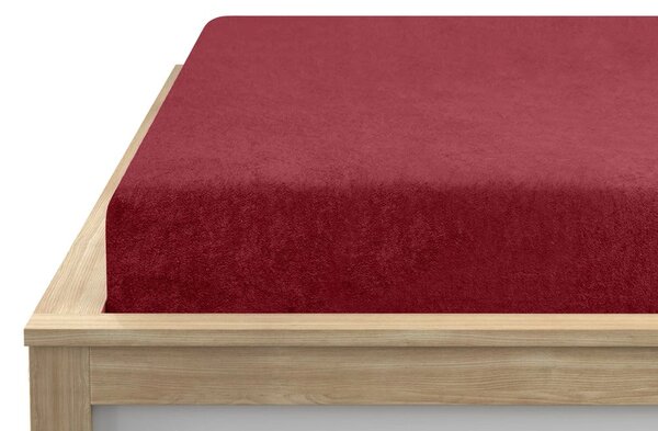 Froté plachta EXCLUSIVE vínová 90x200 cm