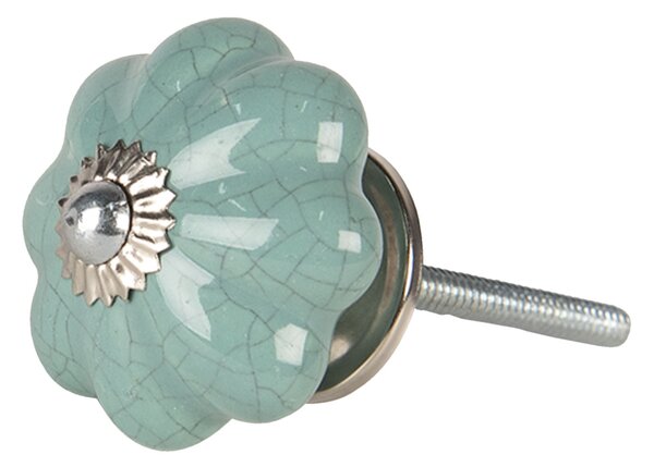 Keramická úchytka v tvare kvetiny - Ø 4 * 4 cm - Clayre & Eef