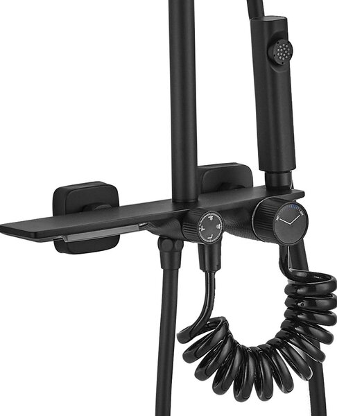 Sprchový set REA HELIX Black
