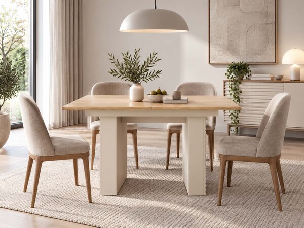 Rozkladací jedálenský stôl Tyla 140-185x90 - kašmír