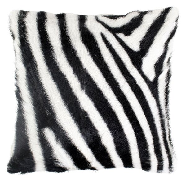 Kožený vankúš dekor zebra - 40 * 40 * 10cm - Mars & More