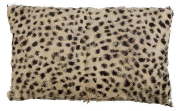 Obdĺžnikový vankúš Leopard z kozej kože - 50 * 30 * 10cm - Mars & More
