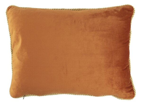 Zamatový zlate oranžový vankúš Golly - 35 * 45 * 10cm - Mars & More
