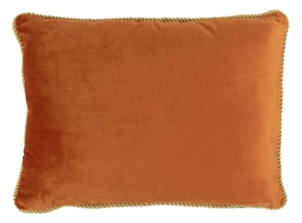 Zamatový zlate oranžový vankúš Golly - 35 * 45 * 10cm - Mars & More