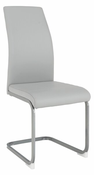 KONDELA Jedálenská stolička, svetlosivá/sivá, NOBATA