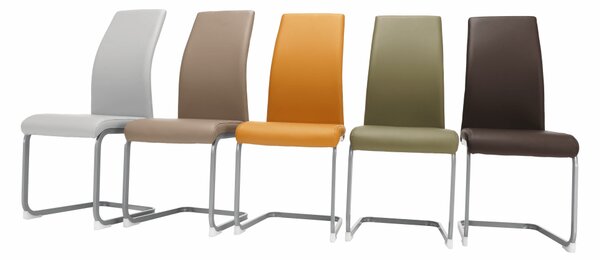 KONDELA Jedálenská stolička, sivohnedá TAUPE/sivá, NOBATA
