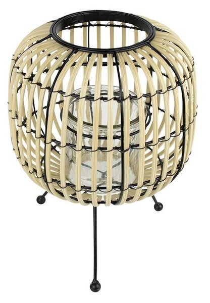 Prírodne - čierna lampáš na nožičkách - Ø 21 * 30cm - Mars & More