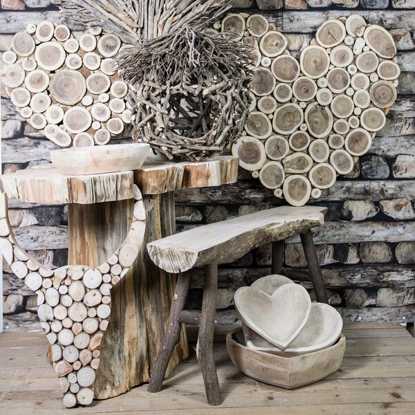 Drevená lavica Emilly - 93*25*47cm - Mars & More