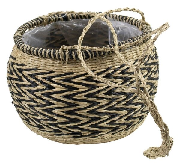 Závesný kvetináč z morskej trávy Zigzag - Ø 20 * 18cm - Mars & More