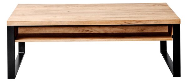 KONFERENČNÝ STOLÍK, farba duba, kov, kompozitné drevo, 118/59/40 cm - Stolíky do obývačky, Online Only