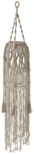 Sklenený závesný svietnik s povrázky Macrae - Ø 25 * 125cm - J-Line by Jolipa