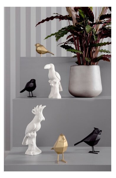 Čierna dekoratívna soška PT LIVING Bird Small Statue