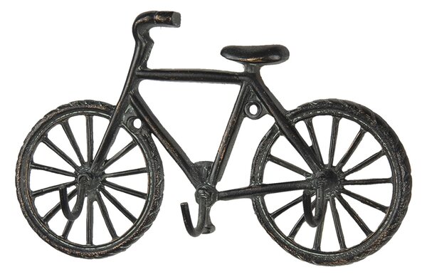 Kovový vešiak na oblečenie v dizajne kola - 19 * 4 * 12 cm - Clayre & Eef