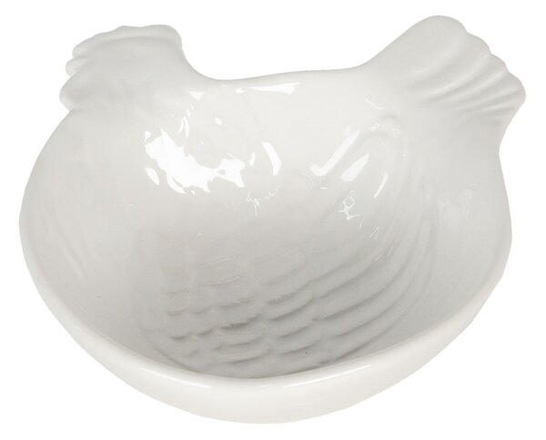 Keramická miska v tvare sliepky Campagne - 14 * 17 * 15 cm - Clayre & Eef