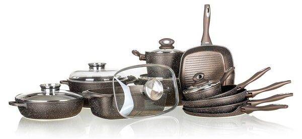 Banquet Panvica na palacinky s nepriľnavým povrchom PREMIUM Dark Brown 24 x 1,6 cm