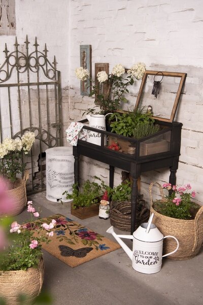 Hnedý drevený zásobník - 30 * 15 * 13 cm - Clayre & Eef