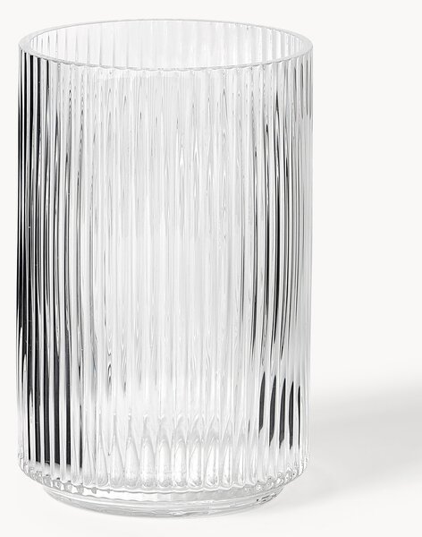 Ručne fúkaná dekoračná váza's reliéfnym vzorom Carlo, V 20 cm