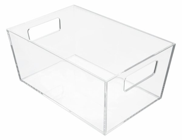 Úložný priehľadný box iDesign Clarity, 22,8 × 15,2 cm