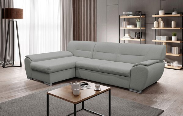 ROHOVÁ SEDAČKA, textil, svetlosivá MID.YOU - Sedačky, Online Only