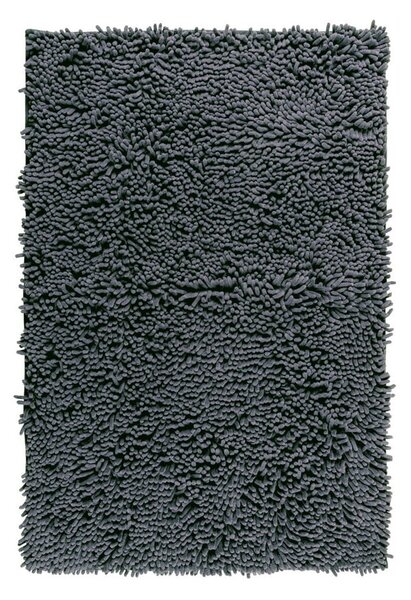 Sivá kúpeľňová predložka Wenko Chenille, 80 × 50 cm