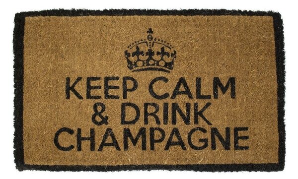 Rohožka z kokosových vlákien Drink Champagne - 75 * 45 * 4cm - Mars & More