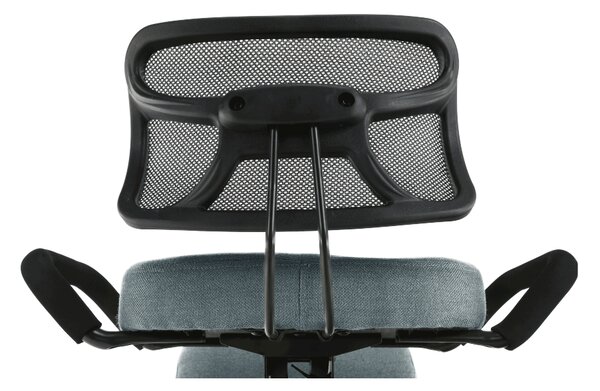 KONDELA Ergonomická kľakačka, sivá/čierna, RUFUS