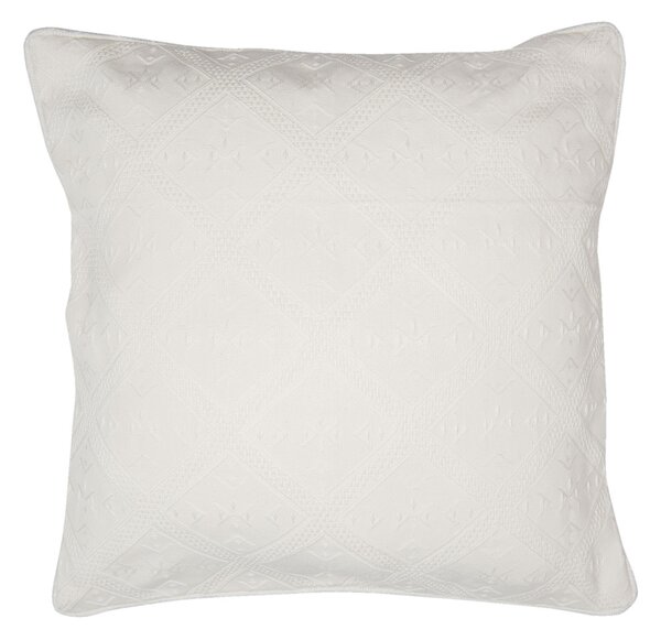 Krémový bavlnený poťah na vankúš New Jacquard - 40 * 40 cm - Clayre & Eef