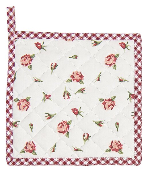 Bavlnená podložka pod hrniec s ružami Romantic Roses - 20 * 20 cm - Clayre & Eef