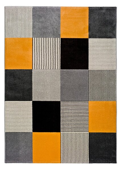 Oranžovo-sivý koberec Universal Gladys Lento, 80 × 150 cm