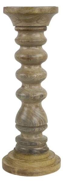 Drevený svietnik Manu z mangového dreva M - 11 * 11 * 30cm - Mars & More