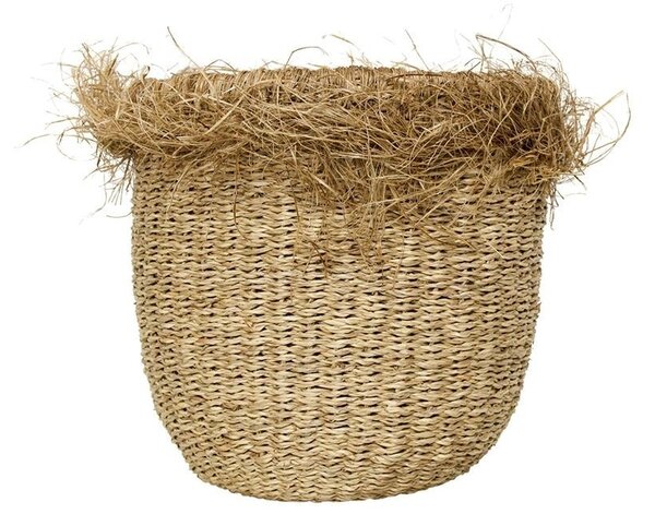 2ks kvetináče z morskej trávy s štiepením - Ø 30 * 33cm / Ø 25 * 27cm - Mars & More