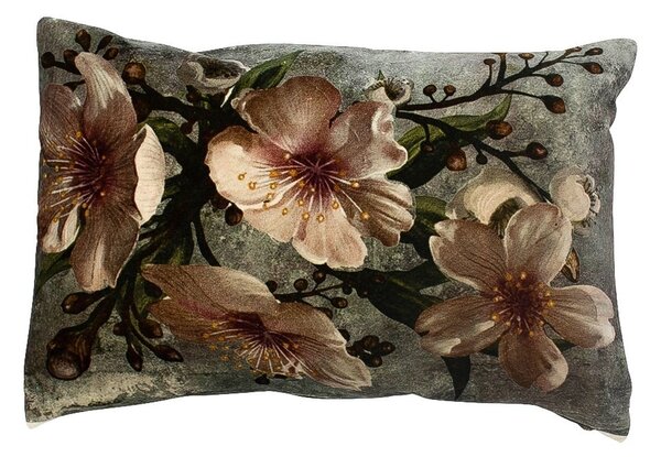 Veľký zamatový vankúš očarujúce kvet - 40 * 60 * 15cm - Mars & More