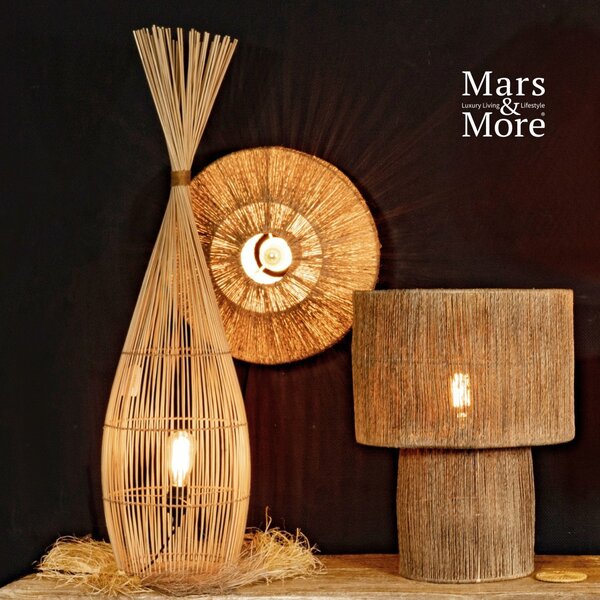 Jutová stolná lampa Renart - Ø 44*60cm / E27 - Mars & More