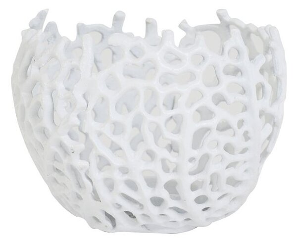 Biely kovový svietnik na čajovú sviečku Sabela - Ø 12 * 10cm - Light & Living