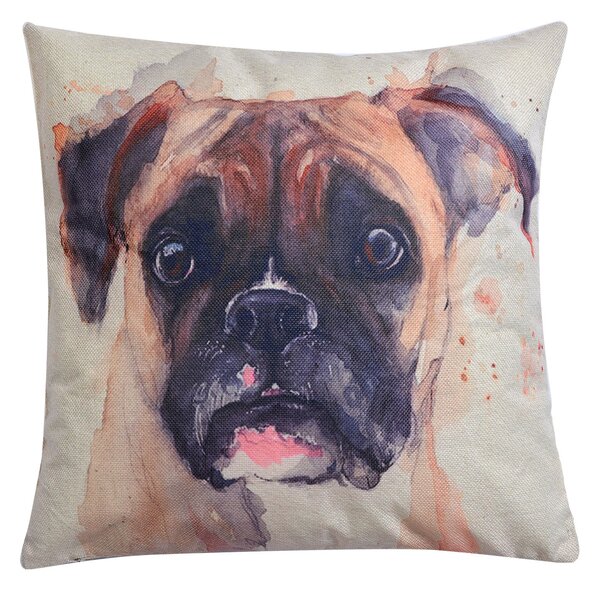 Dekoračný vankúš s výplňou Buldog - 43 * 43 cm - Clayre & Eef
