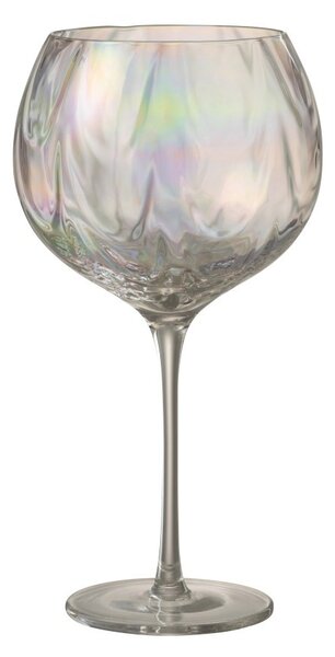 Dúhový pohár na víno Oil transparent - Ø 11 * 21 cm - J-Line by Jolipa